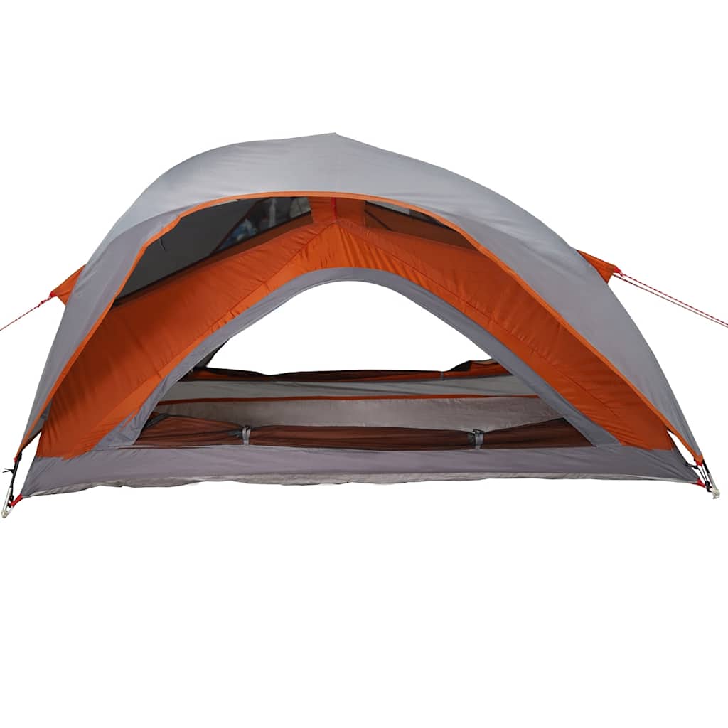 Tenda da Campeggio 1 Persona Grigio e Arancione Impermeabile