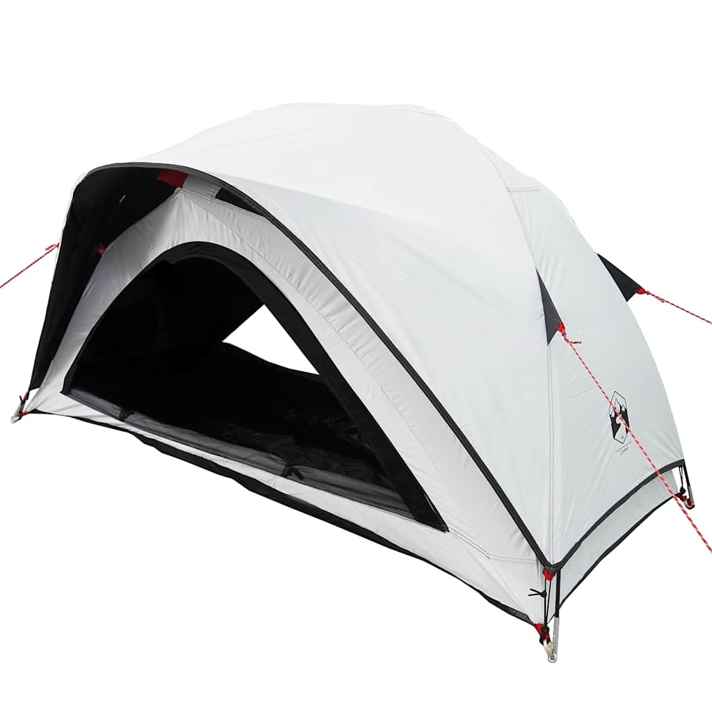 Tenda Campeggio 1 Persone Bianca Tessuto Oscurante Impermeabile 4009545