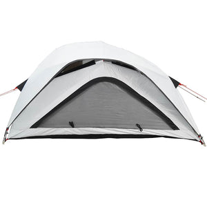 Tenda Campeggio 1 Persone Bianca Tessuto Oscurante Impermeabile 4009545