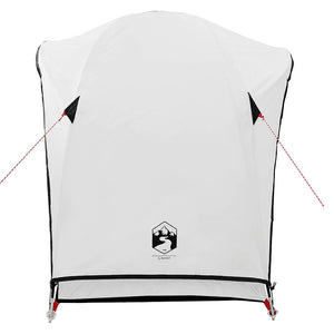 Tenda Campeggio 1 Persone Bianca Tessuto Oscurante Impermeabile