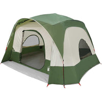vidaXL Tenda Familiare Cabina per 6 Persone Verde Impermeabile