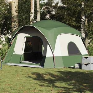 Tenda Familiare Cabina per 6 Persone Verde Impermeabile 4009555