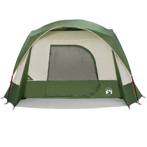 vidaXL Tenda Familiare Cabina per 6 Persone Verde Impermeabile