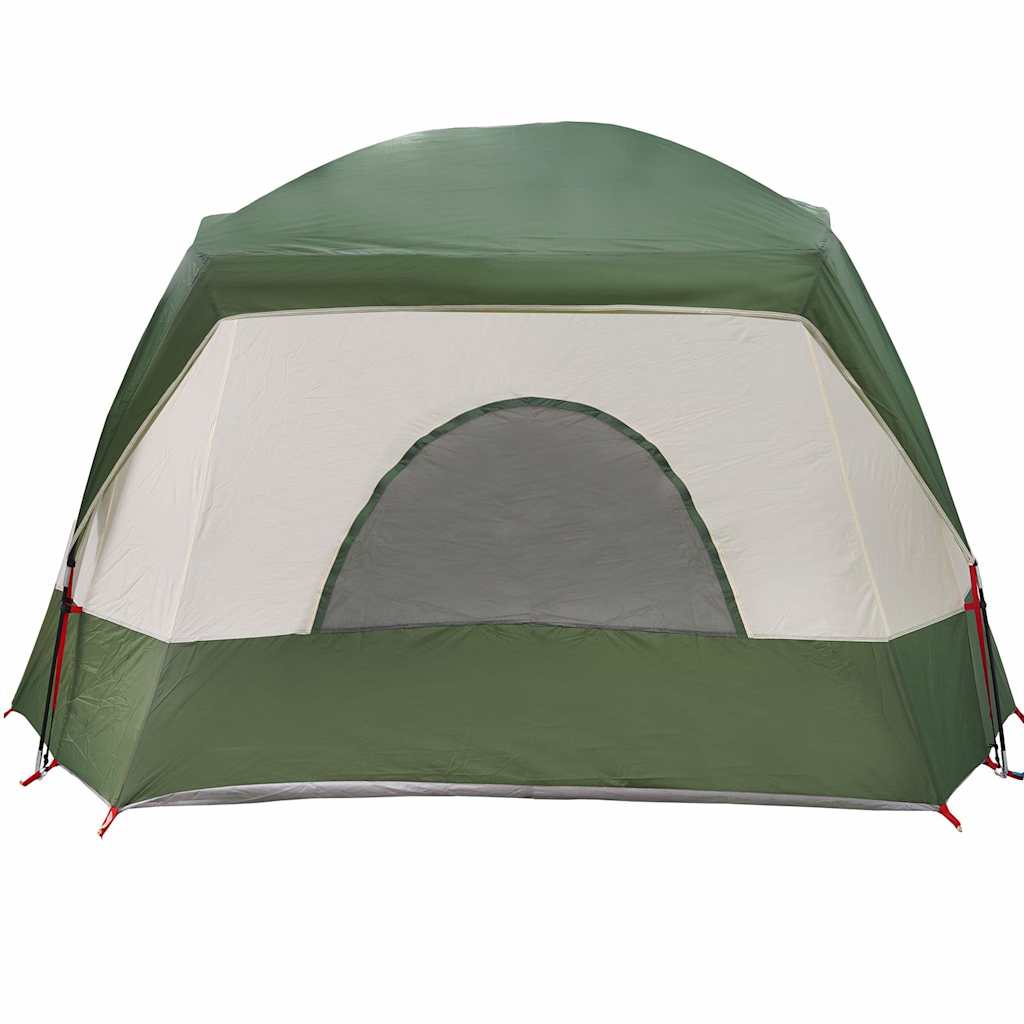 vidaXL Tenda Familiare Cabina per 6 Persone Verde Impermeabile