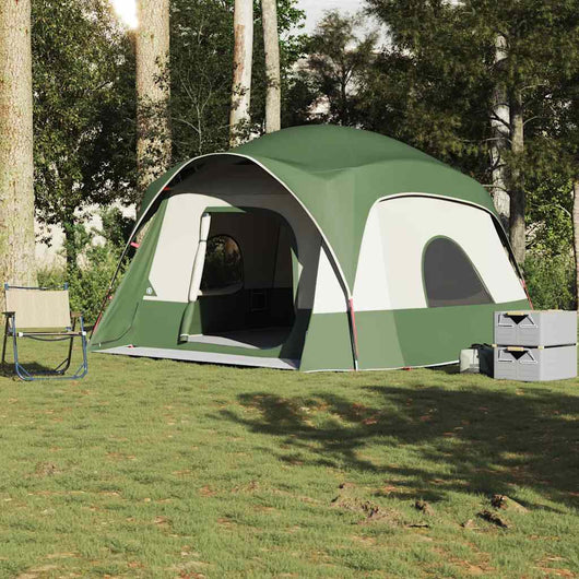 Tenda Familiare Cabina per 6 Persone Verde Impermeabile 4009555