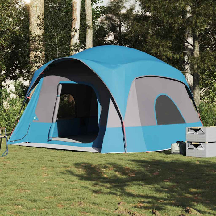 Tenda Familiare Cabina per 6 Persone Blu Impermeabile 4009556