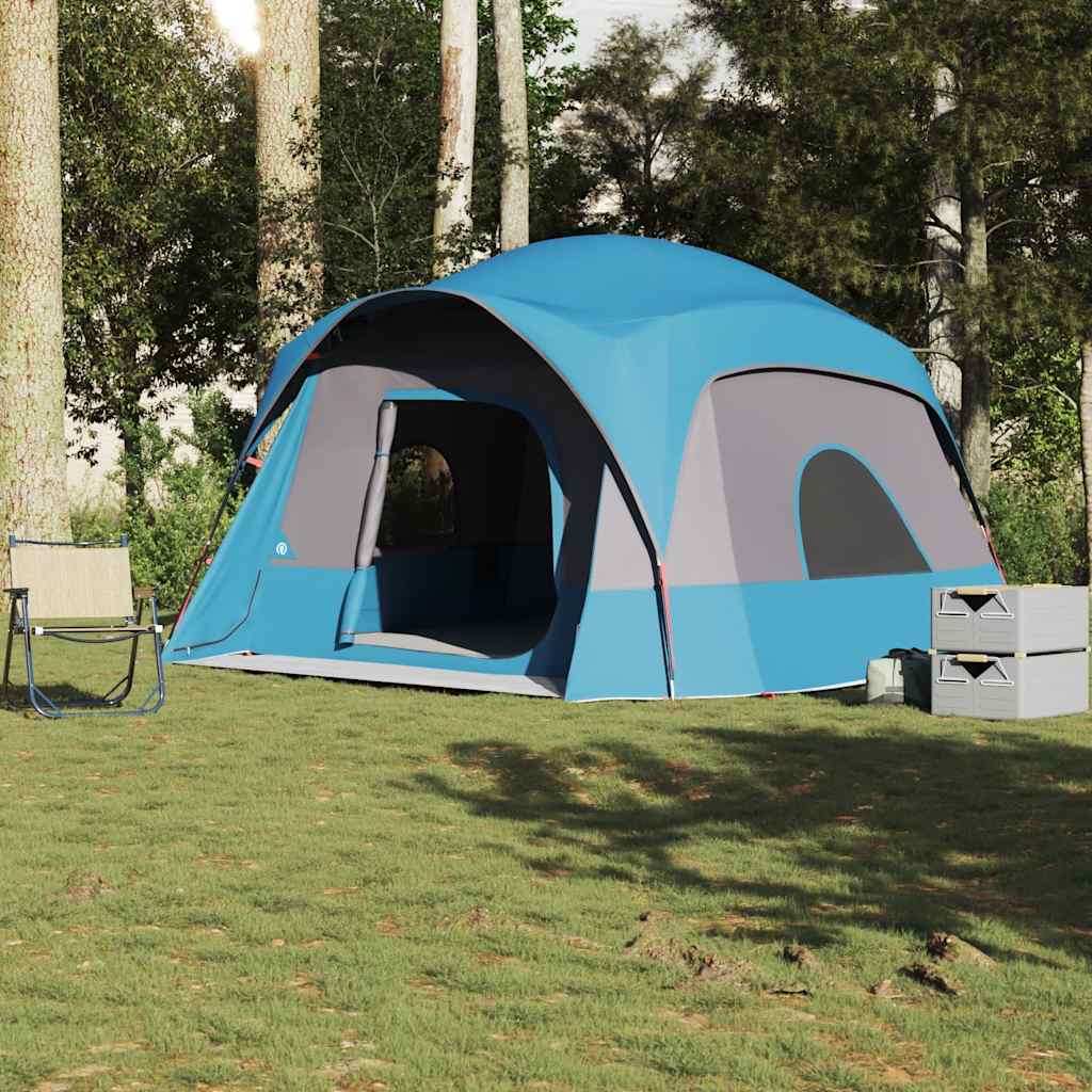 Tenda Familiare Cabina per 6 Persone Blu Impermeabile 4009556