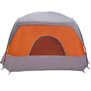 Tenda Familiare Cabina 6 Persone Grigia Arancione Impermeabile 4009557
