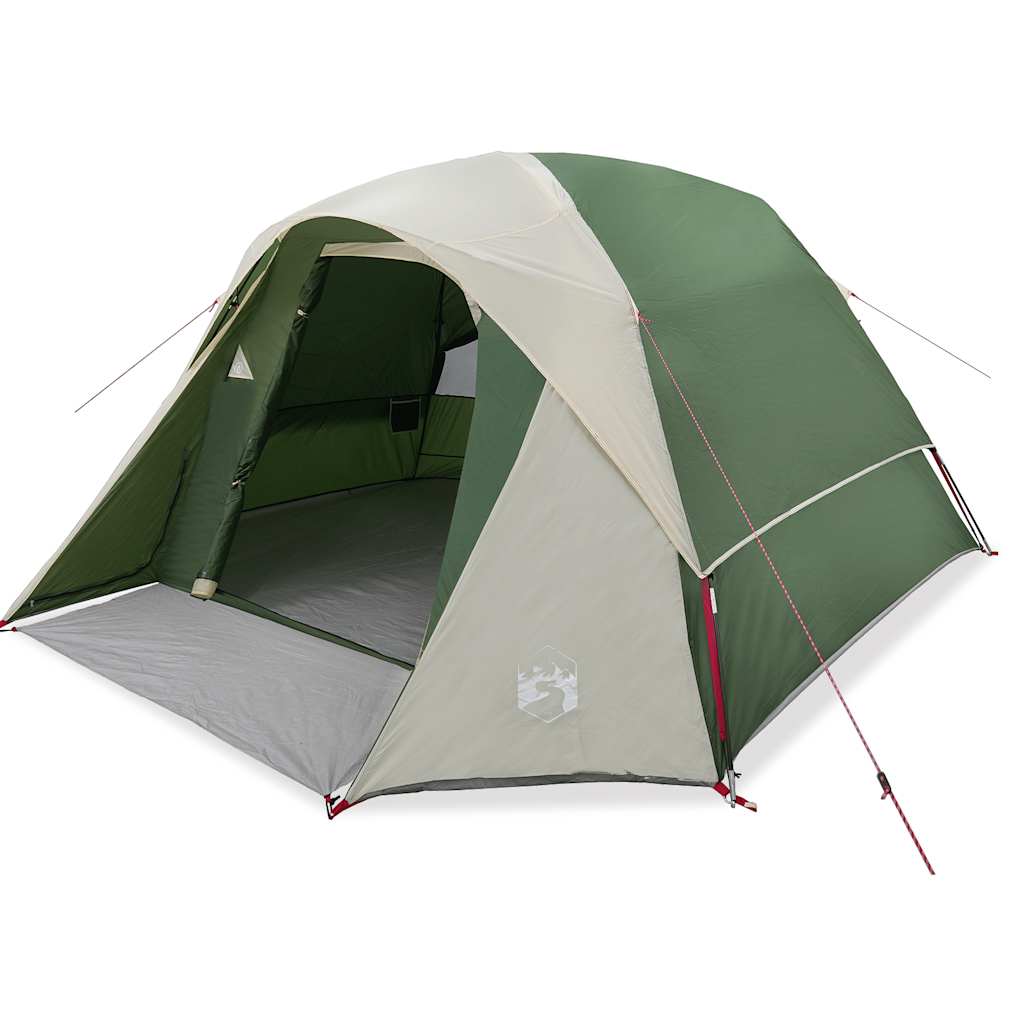 Tenda da Campeggio a Cabina per 4 Persone Verde Impermeabile 4009558