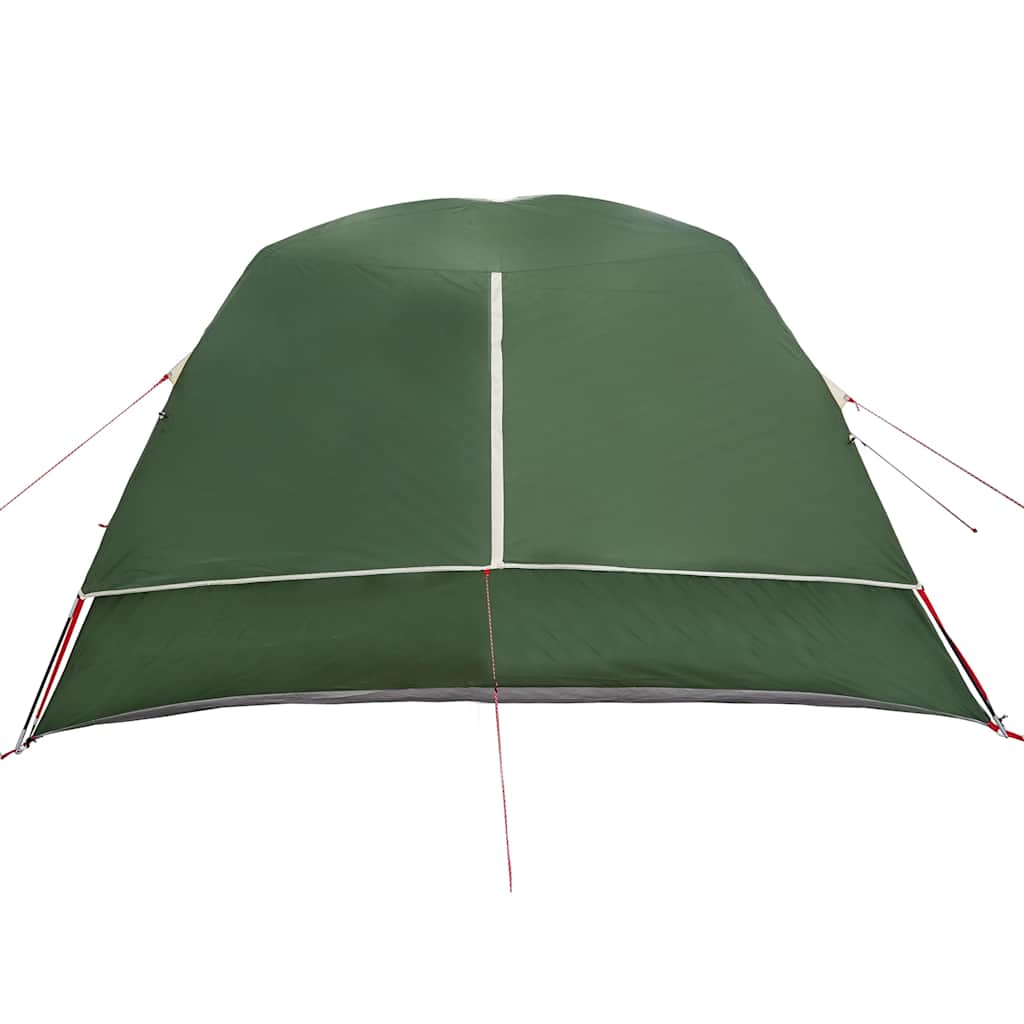 Tenda da Campeggio a Cabina per 4 Persone Verde Impermeabile