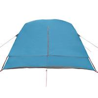 Tenda da Campeggio a Cabina per 4 Persone Blu Impermeabile