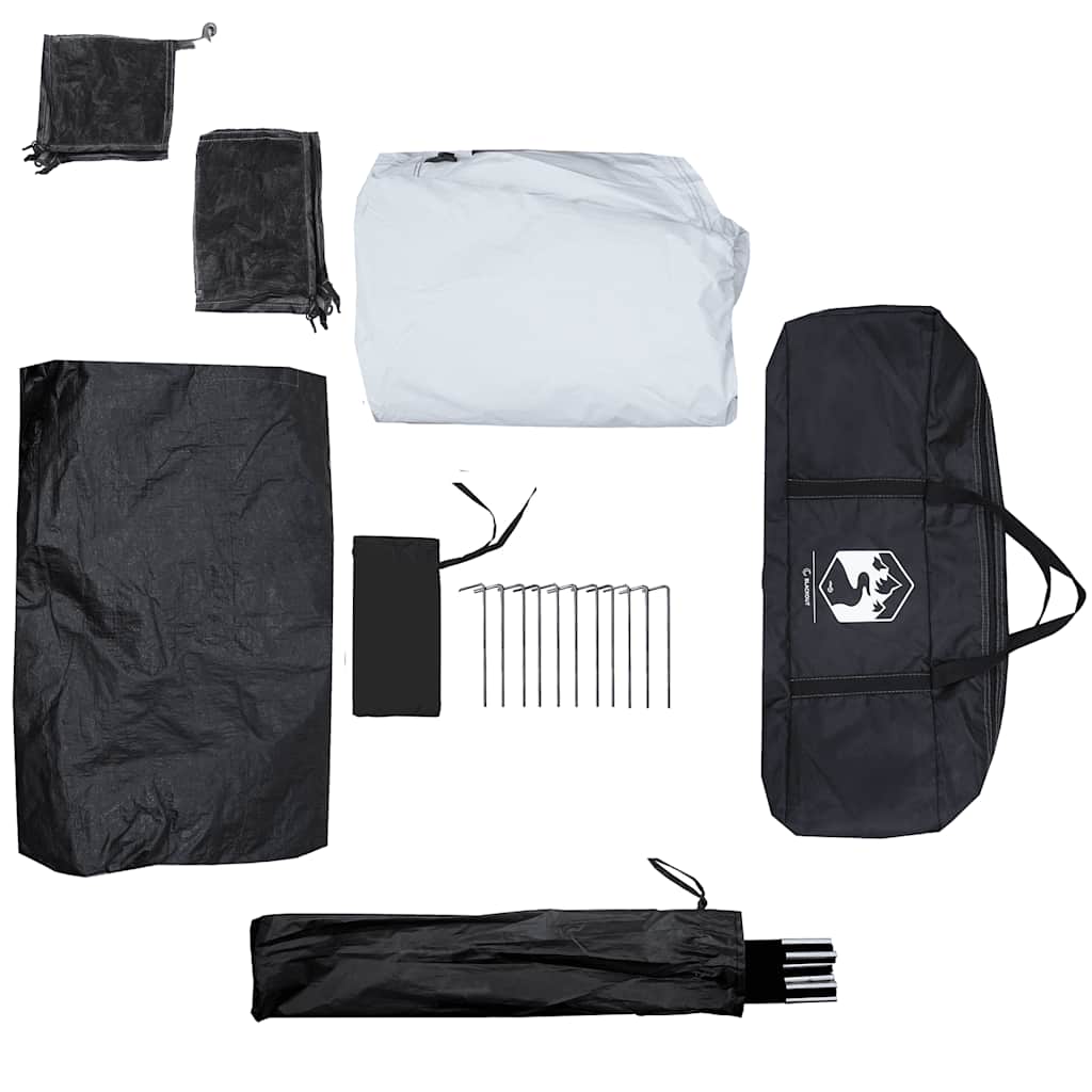 vidaXL Tenda Campeggio a Cabina 4 Persone Bianca Tessuto Impermeabile