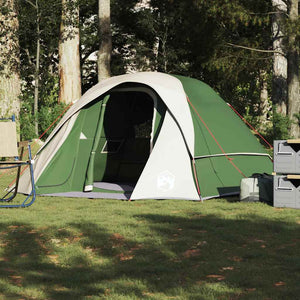 Tenda Familiare Cabina per 6 Persone Verde Impermeabile 4009562
