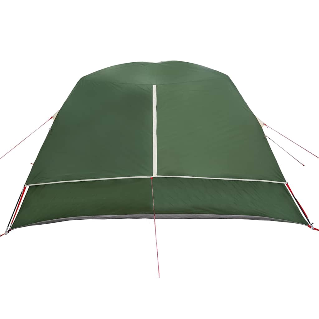 vidaXL Tenda Familiare Cabina per 6 Persone Verde Impermeabile