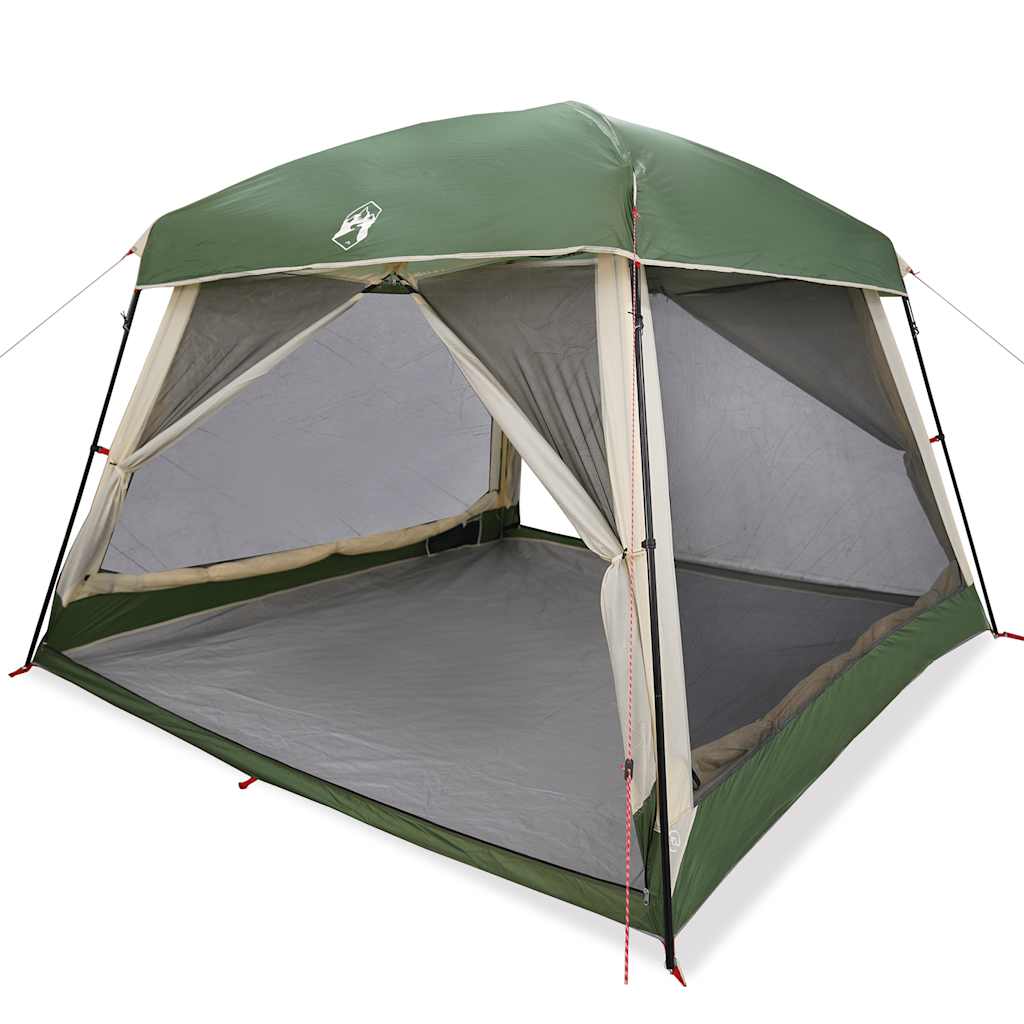 Tenda Familiare Cabina per 6 Persone Verde Impermeabile
