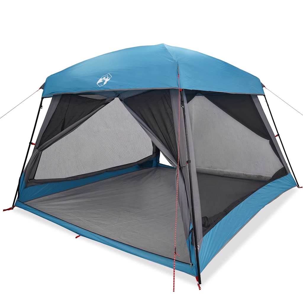 Tenda Familiare Cabina per 6 Persone Blu Impermeabile