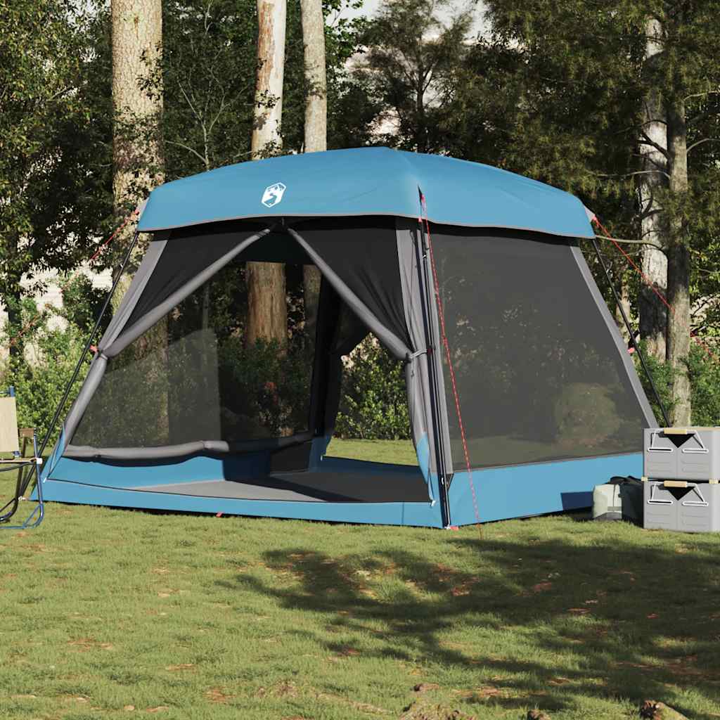 Tenda Familiare Cabina per 6 Persone Blu Impermeabile 4009567