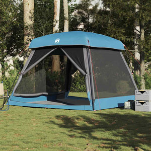 Tenda Familiare Cabina per 6 Persone Blu Impermeabile