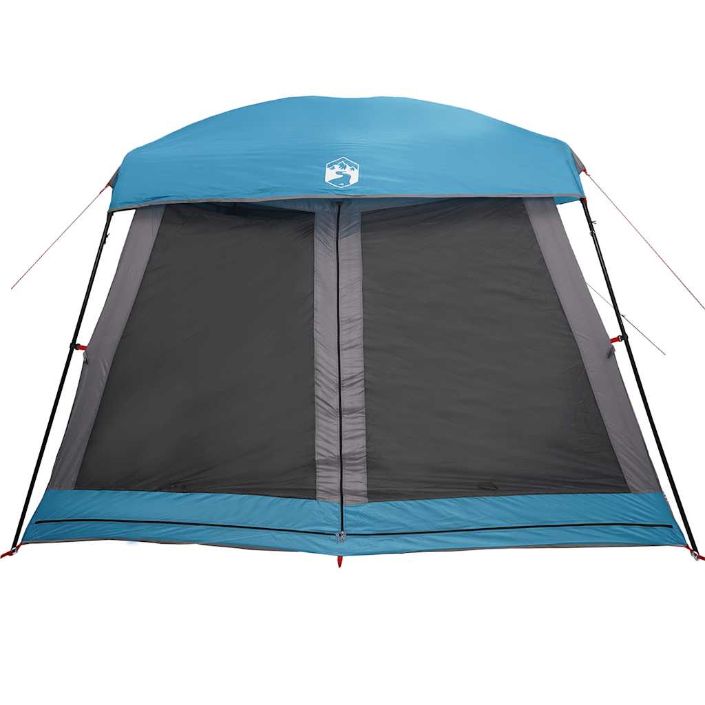 Tenda Familiare Cabina per 6 Persone Blu Impermeabile