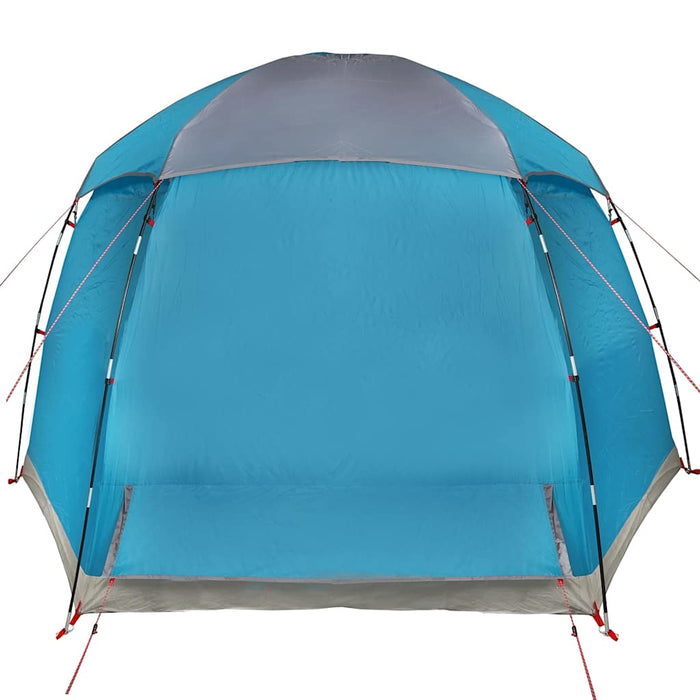 Tenda Familiare Igloo per 6 Persone Blu Impermeabile