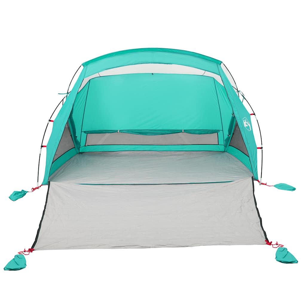Tenda da Spiaggia 2 Persone Verde Mare Impermeabile