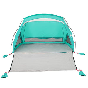 Tenda da Spiaggia 2 Persone Verde Mare Impermeabile