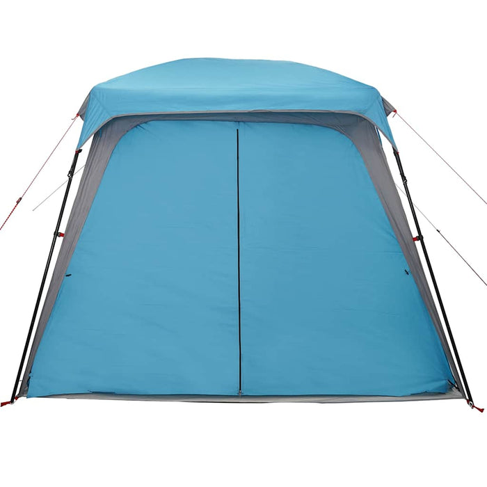 vidaXL Tenda da Campeggio con Portico Cupola 5Persone Blu Impermeabile
