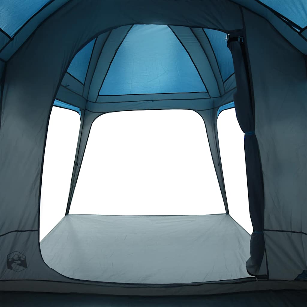 vidaXL Tenda da Campeggio con Portico Cupola 5Persone Blu Impermeabile