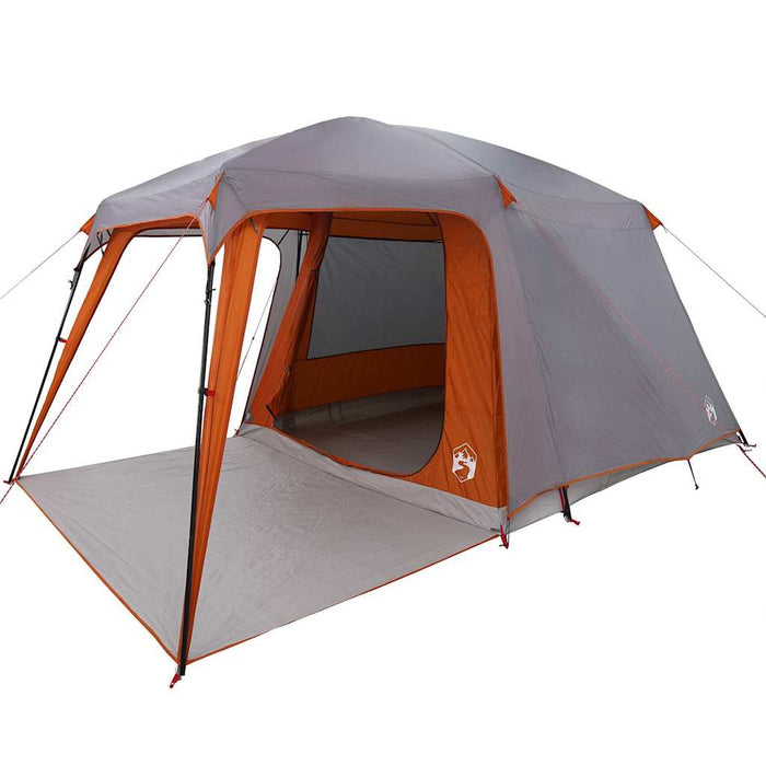 Tenda da Campeggio con Portico 5 Persone Grigio e Arancione 4009583