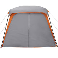 Tenda da Campeggio con Portico 5 Persone Grigio e Arancione 4009583