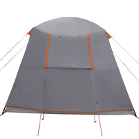 Tenda da Campeggio con Portico 5 Persone Grigio e Arancione 4009583