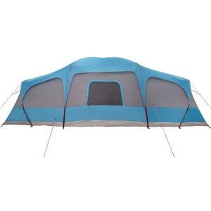 Tenda da Campeggio con Portico Cupola 9Persone Blu Impermeabile 4009585
