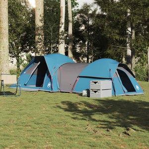vidaXL Tenda da Campeggio per 5 Persone Blu Impermeabile