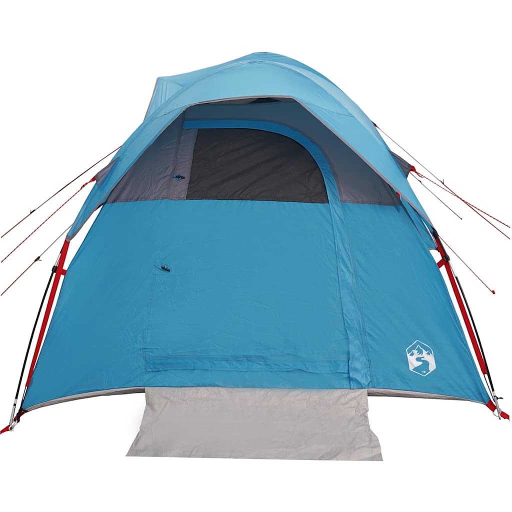 vidaXL Tenda da Campeggio per 5 Persone Blu Impermeabile