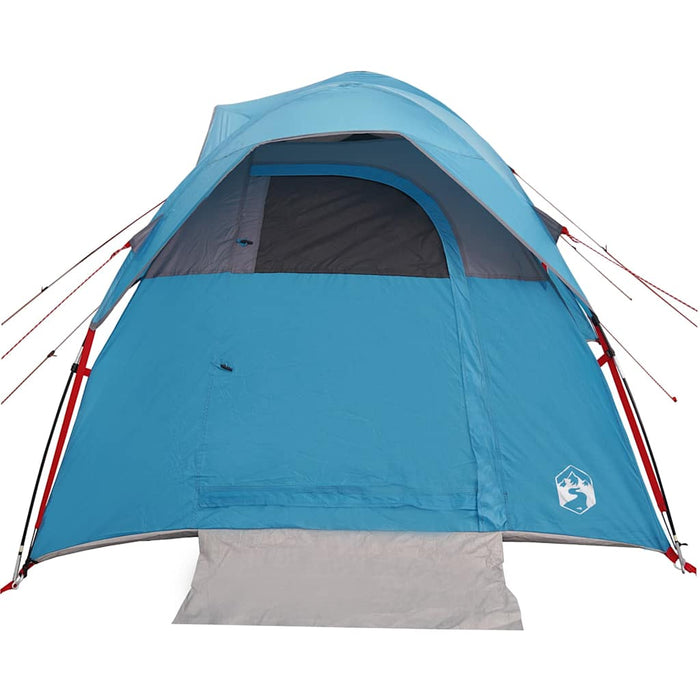vidaXL Tenda da Campeggio per 5 Persone Blu Impermeabile