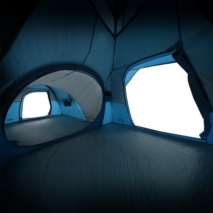 vidaXL Tenda da Campeggio per 5 Persone Blu Impermeabile