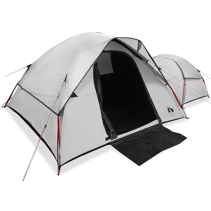Tenda Campeggio 5 Persone Bianca Tessuto Oscurante Impermeabile 4009590