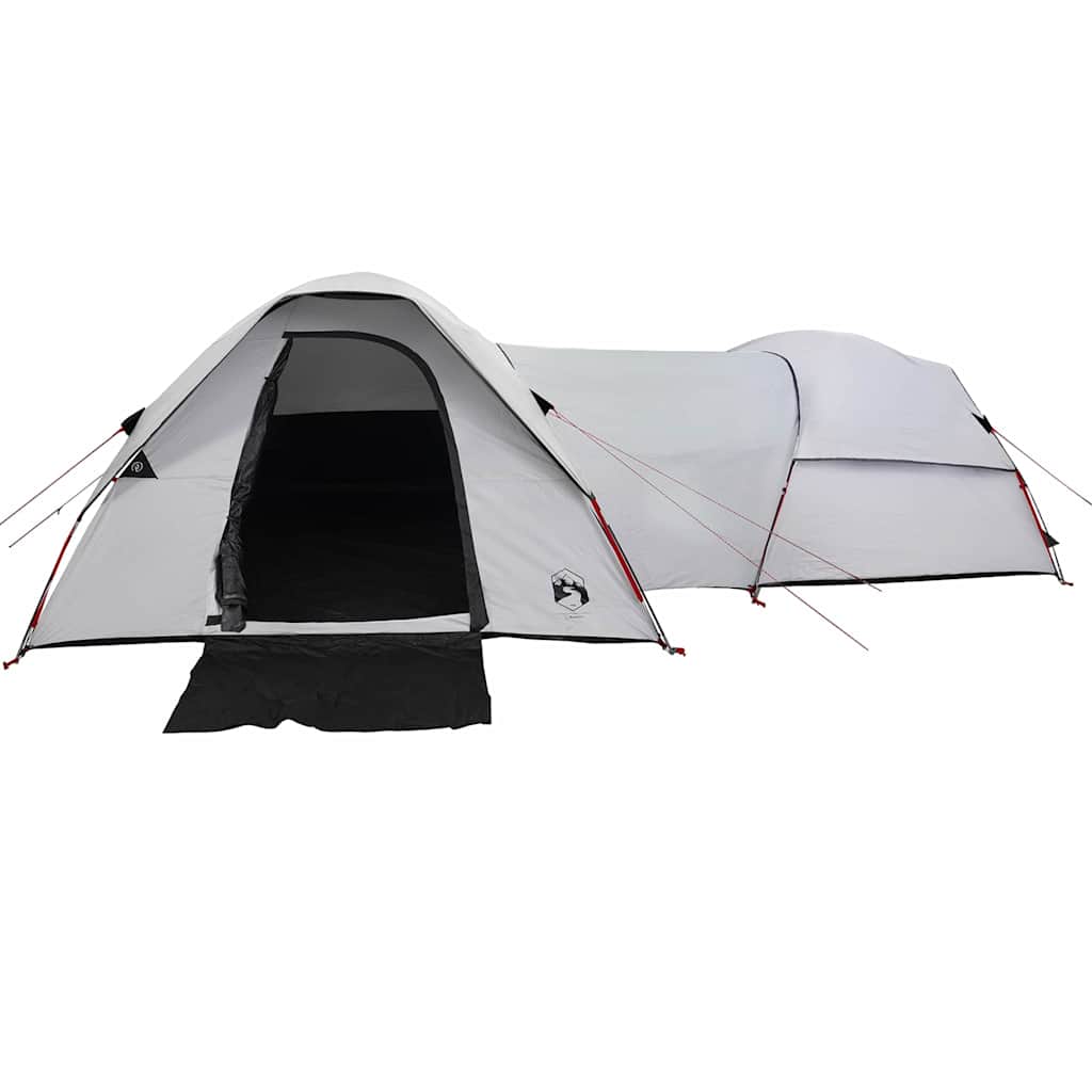 Tenda Campeggio 5 Persone Bianca Tessuto Oscurante Impermeabile 4009590