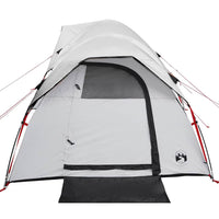 Tenda Campeggio 5 Persone Bianca Tessuto Oscurante Impermeabile 4009590