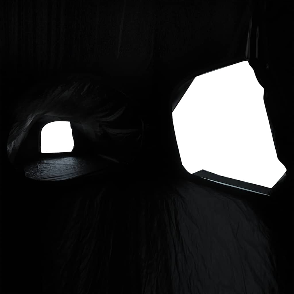 Tenda Campeggio 5 Persone Bianca Tessuto Oscurante Impermeabile