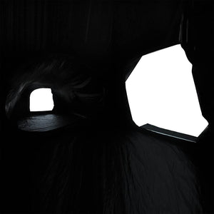 Tenda Campeggio 5 Persone Bianca Tessuto Oscurante Impermeabile