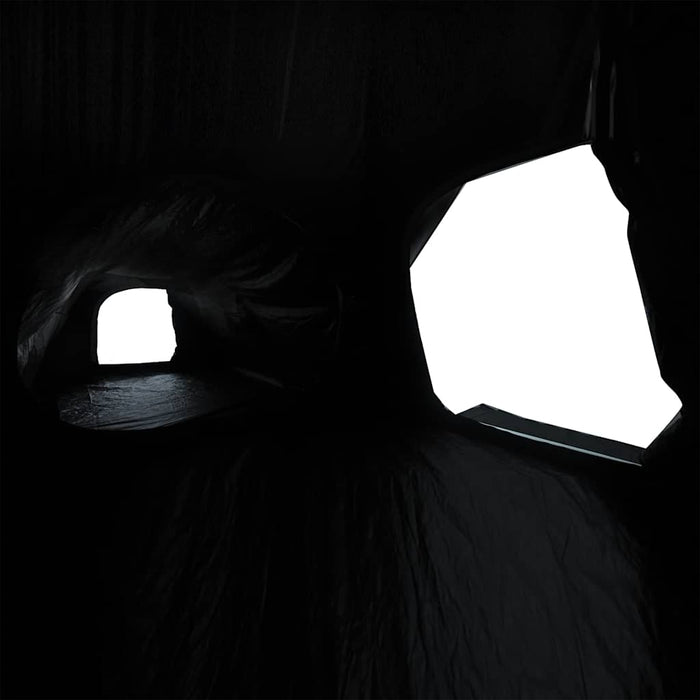 Tenda Campeggio 5 Persone Bianca Tessuto Oscurante Impermeabile