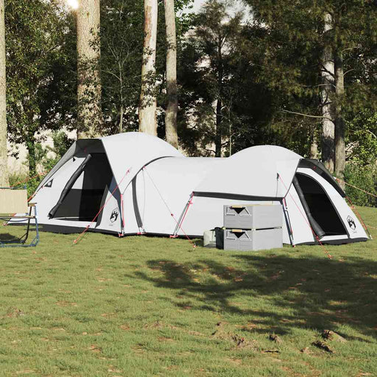 Tenda Campeggio 5 Persone Bianca Tessuto Oscurante Impermeabile 4009590