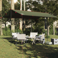 vidaXL Telone da Campeggio Verde Oliva 406x306 cm Impermeabile