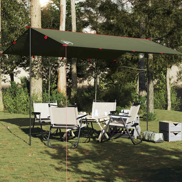 Telone da Campeggio Verde Oliva 406x306 cm Impermeabile 4009597