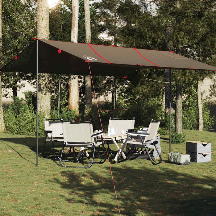 vidaXL Telone da Campeggio Marrone 451x420 cm Impermeabile