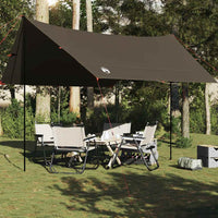 vidaXL Telone da Campeggio Marrone 462x306x211 cm Impermeabile