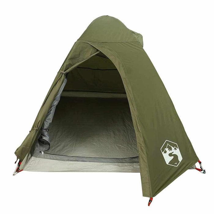 vidaXL Tenda da Campeggio a Cupola 2 Persone Verde Oliva Impermeabile