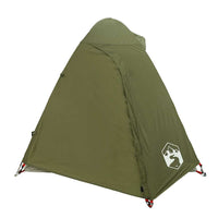vidaXL Tenda da Campeggio a Cupola 2 Persone Verde Oliva Impermeabile