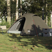 Tenda da Campeggio a Cupola per 3 Persone Marrone Impermeabile 4009616